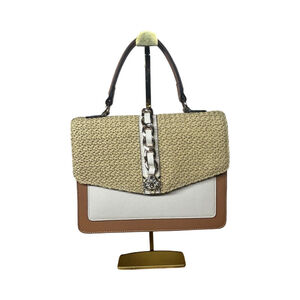 ALDO Contaenna NWOT Color Block Top Handle Bag Woven Flap Crossbody